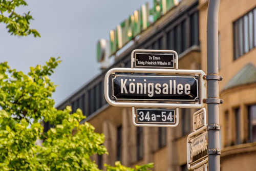 Königsallee,Düsseldorf,Germany.,Shoppingstreet,Area